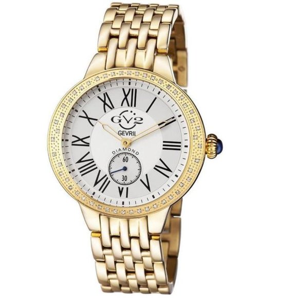 Gevril Accessories - GV2 Astor Diamond Quartz Gold Watch